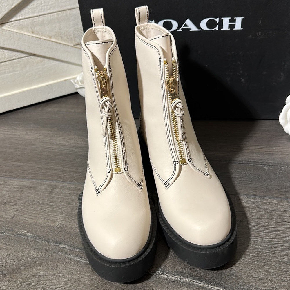Coach Liza Leather Bootie